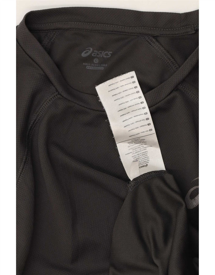 Asics Mens T-Shirt Top Large Grey Polyester