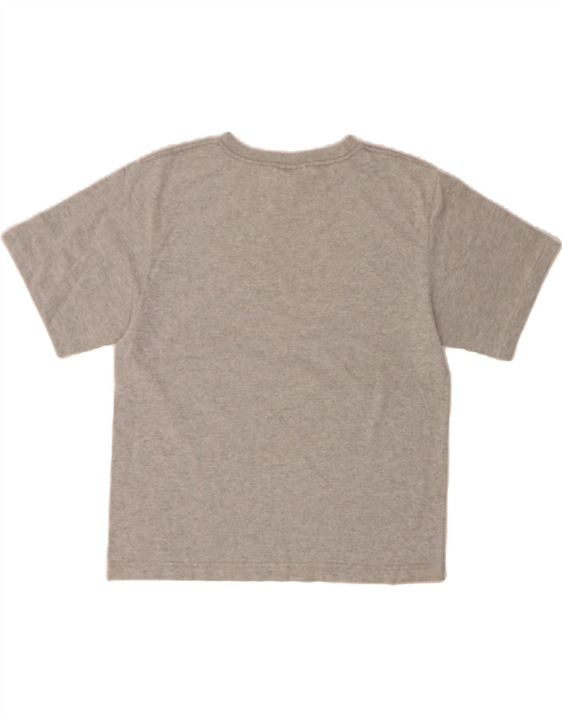 REEBOK Womens Graphic T-Shirt Top UK 10 Small Grey Cotton Vintage Reebok and Second-Hand Reebok from Messina Hembry 