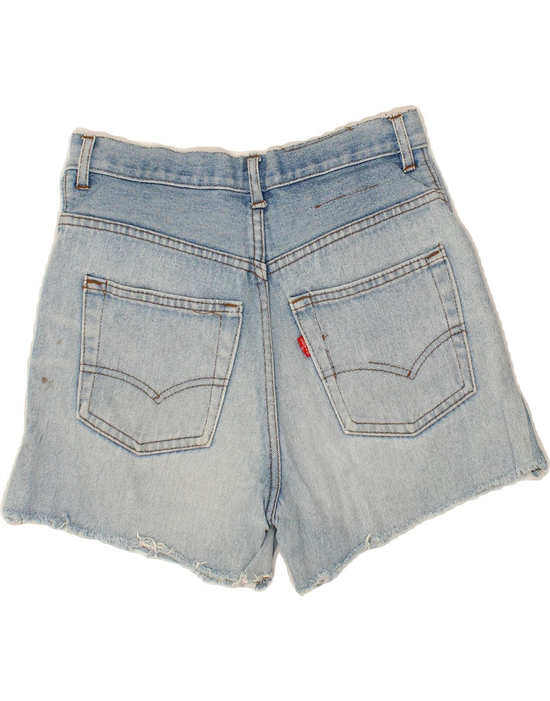 LEVI'S Womens Denim Shorts W28 Small Blue Cotton Vintage Levi's and Second-Hand Levi's from Messina Hembry 