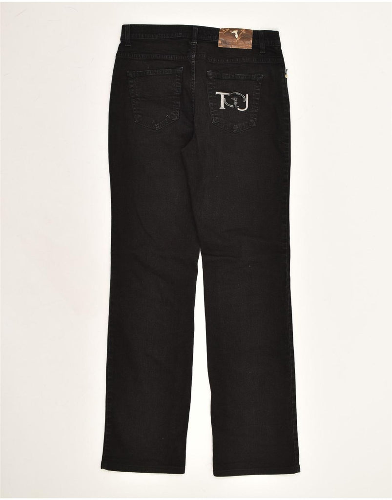 TRUSSARDI Womens Straight Jeans W29 L31 Black Cotton | Vintage Trussardi | Thrift | Second-Hand Trussardi | Used Clothing | Messina Hembry 