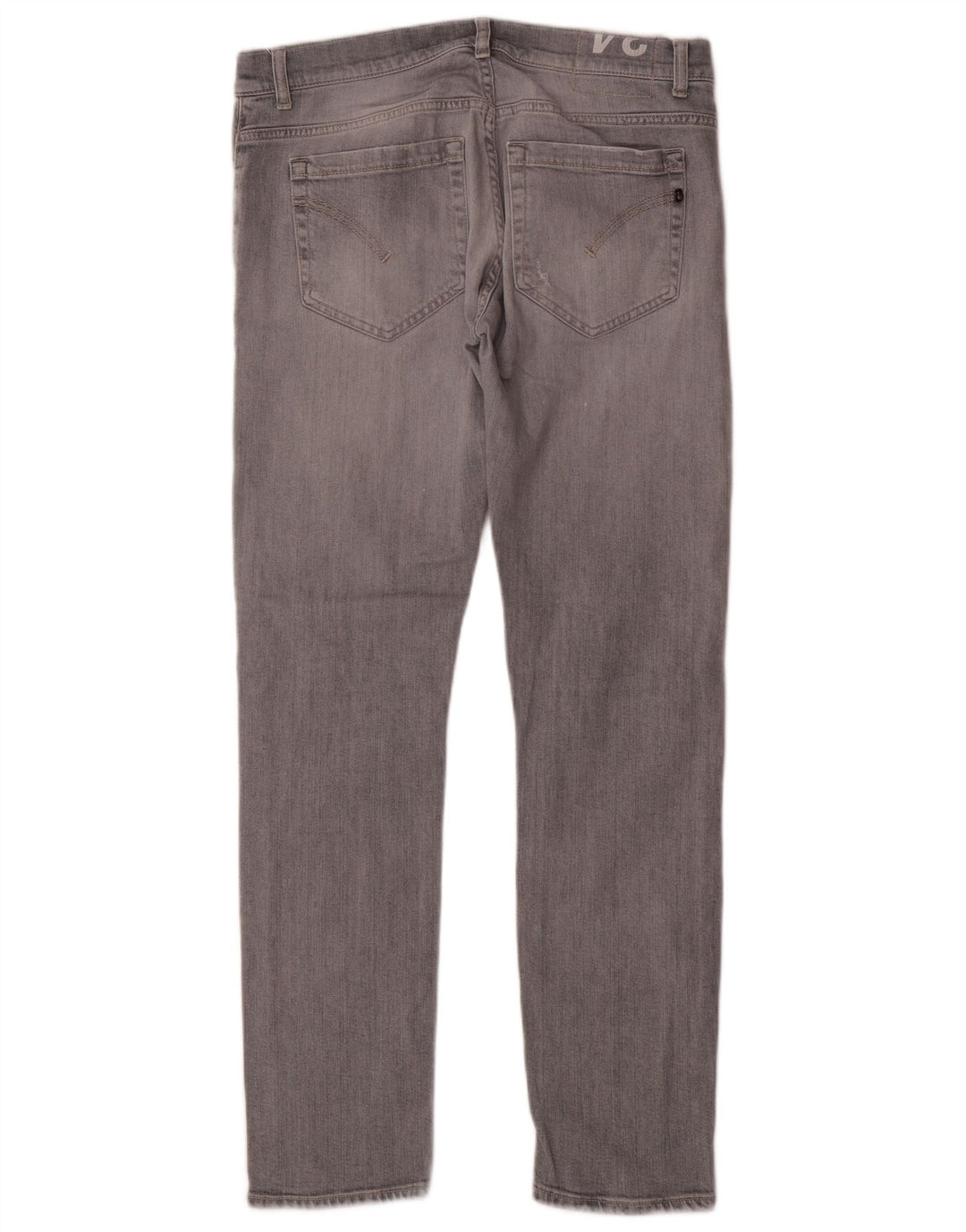 DONDUP Womens Straight Jeans W34 L31 Grey Cotton