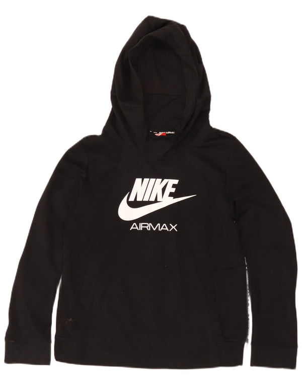 Nike Boys Air Max Graphic Hoodie Jumper 12-13 Years Large Black