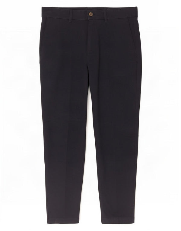 Zara Mens Slim Suit Trousers EU 44 Large W34 L28 Navy Blue Polyester