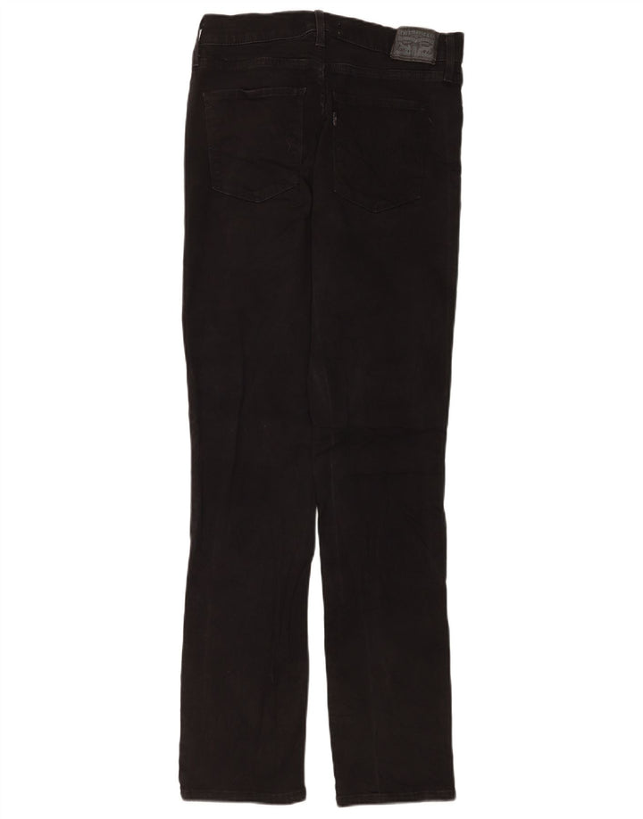 Levi's Womens 724 High Rise Straight Jeans W31 L31 Black