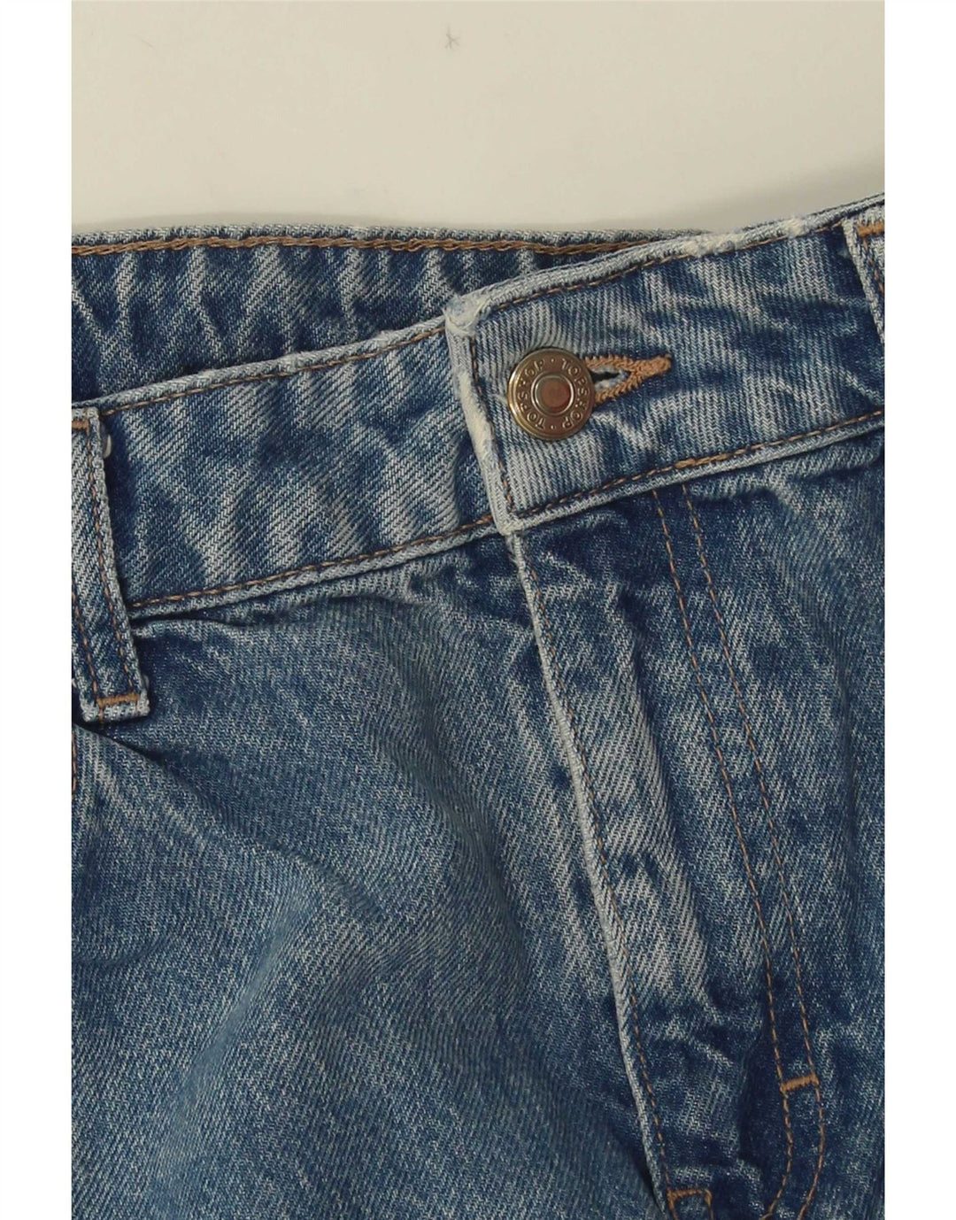 Topshop Womens Flared Jeans W30 L32 Blue Cotton