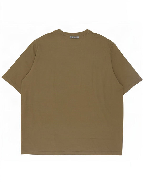 Tommy Hilfiger Mens Tall T-Shirt Top 3XL Khaki Cotton