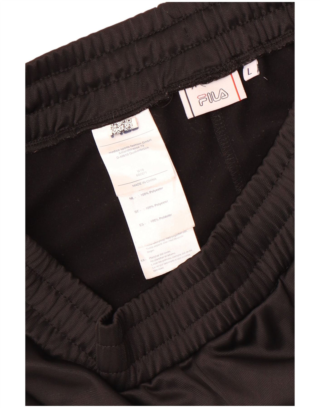 Fila Mens Sport Shorts Large Black Colourblock Polyester