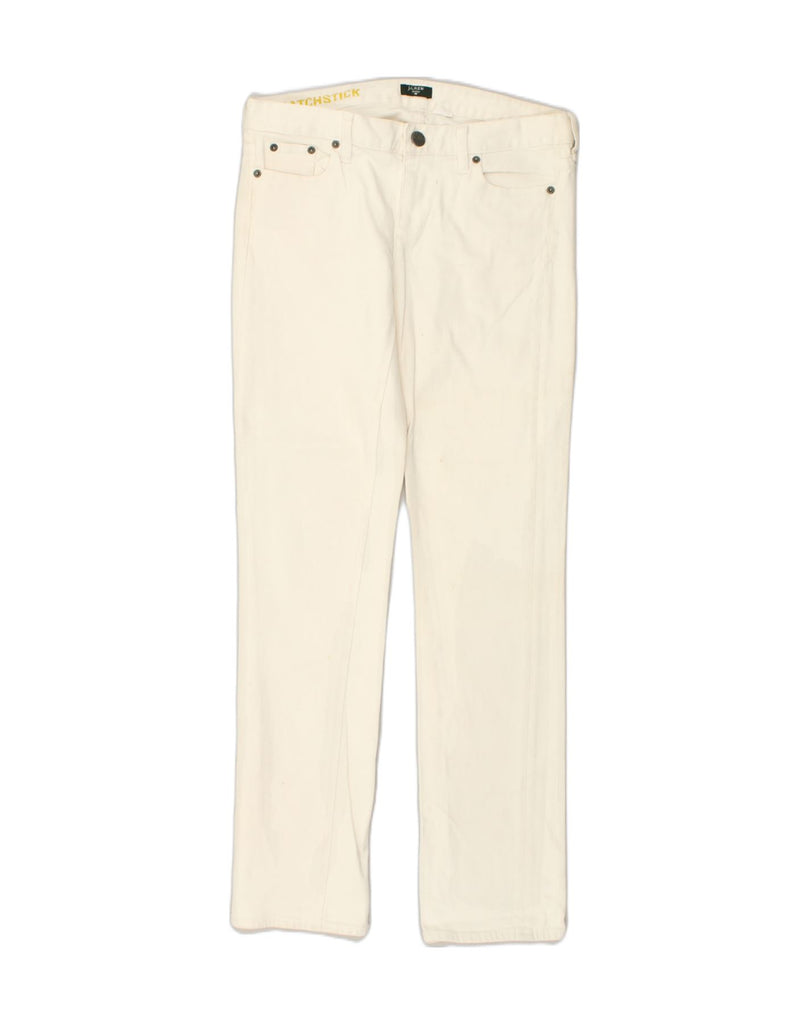 J. CREW Womens Matchsticks Straight Jeans W30 L30  White Cotton | Vintage J. Crew | Thrift | Second-Hand J. Crew | Used Clothing | Messina Hembry 