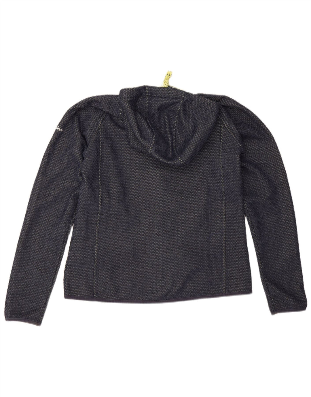 Columbia Womens Zip Hoodie Sweater UK 16 Large Navy Blue Polyester