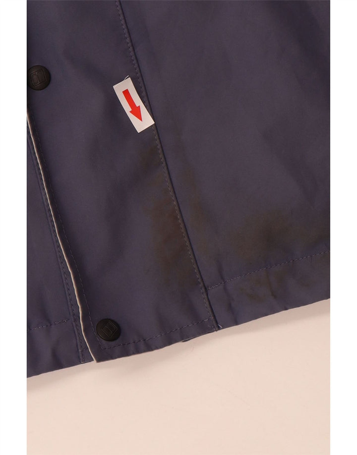 BERGHAUS Boys Hooded Windbreaker Coat 15-16 Years Navy Blue Nylon