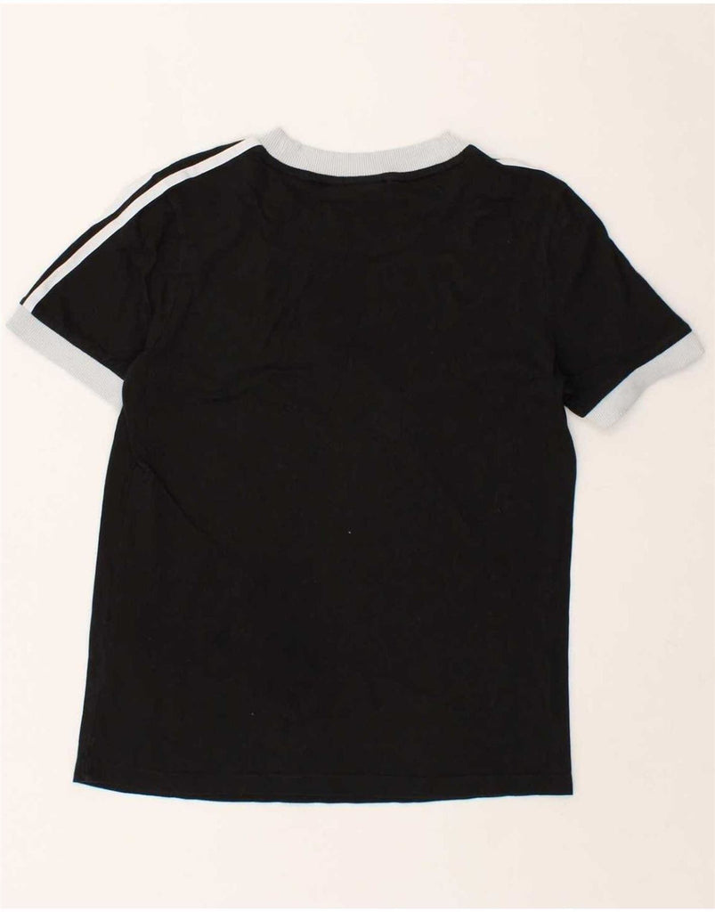 ADIDAS Womens T-Shirt Top UK 10 Small Black Vintage Adidas and Second-Hand Adidas from Messina Hembry 