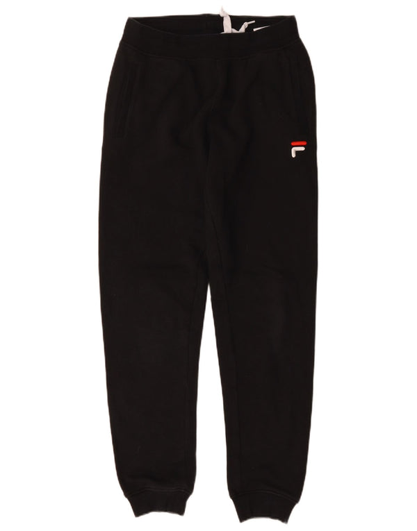 Fila Girls Tracksuit Trousers Joggers 13-14 Years XL Black Cotton