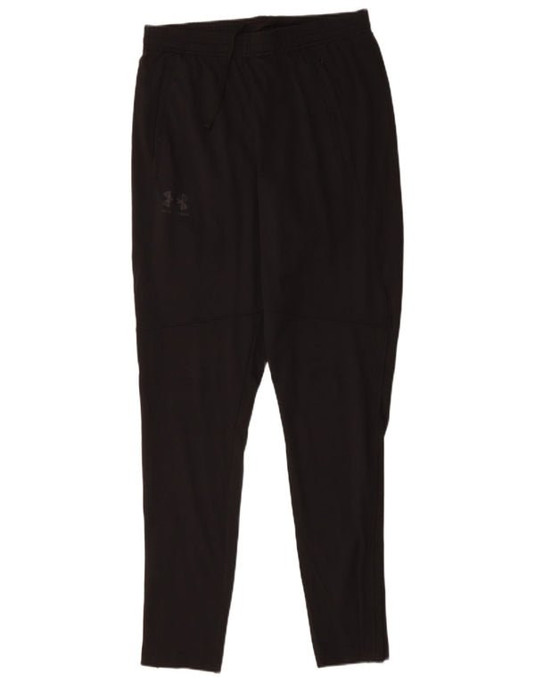 UNDER ARMOUR Mens Tracksuit Trousers Medium  Black Polyester