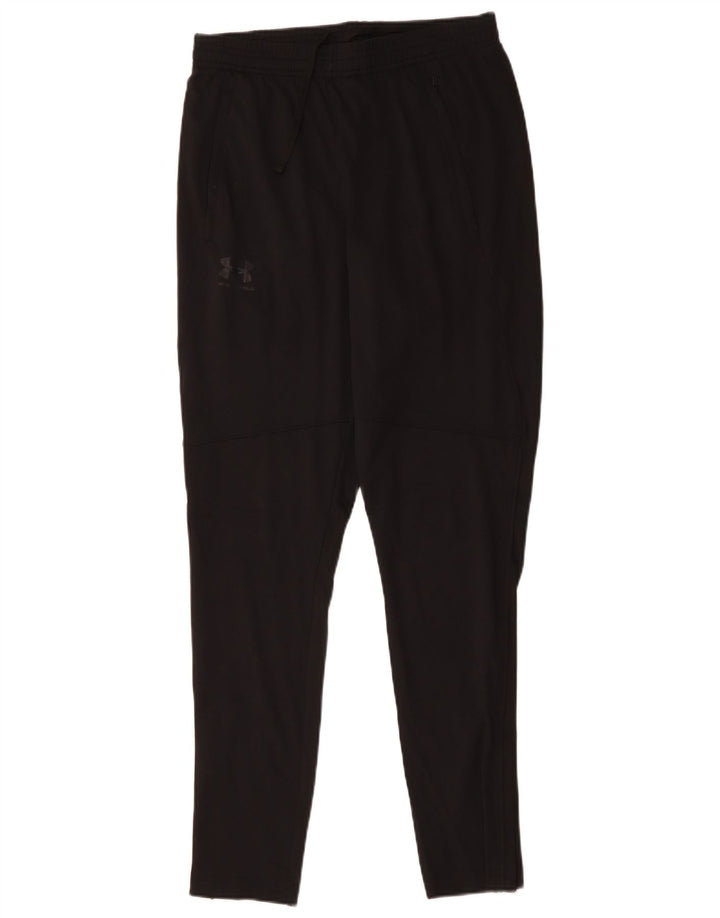 UNDER ARMOUR Mens Tracksuit Trousers Medium  Black Polyester