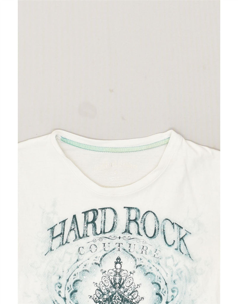 HARD ROCK CAFE Womens Sharm El-Sheikh T-Shirt Top UK 10 Small White Cotton | Vintage Hard Rock Cafe | Thrift | Second-Hand Hard Rock Cafe | Used Clothing | Messina Hembry 