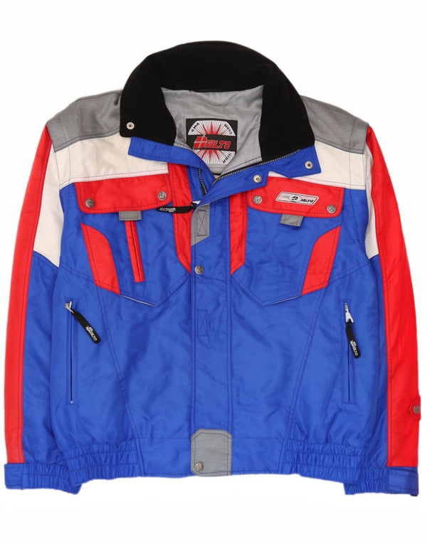 Dialto Mens Ski Jacket IT 56 3XL Blue Colourblock Polyester