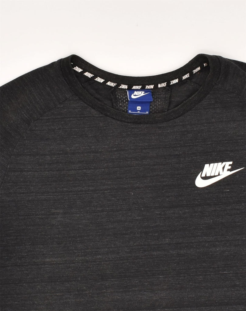 NIKE Mens T-Shirt Top Medium Grey Flecked Cotton | Vintage Nike | Thrift | Second-Hand Nike | Used Clothing | Messina Hembry 