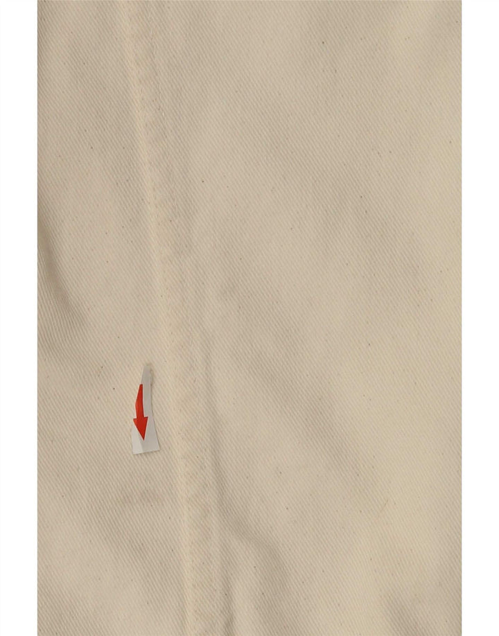 Vintage Womens Denim Jacket UK 20 2XL Off White Cotton