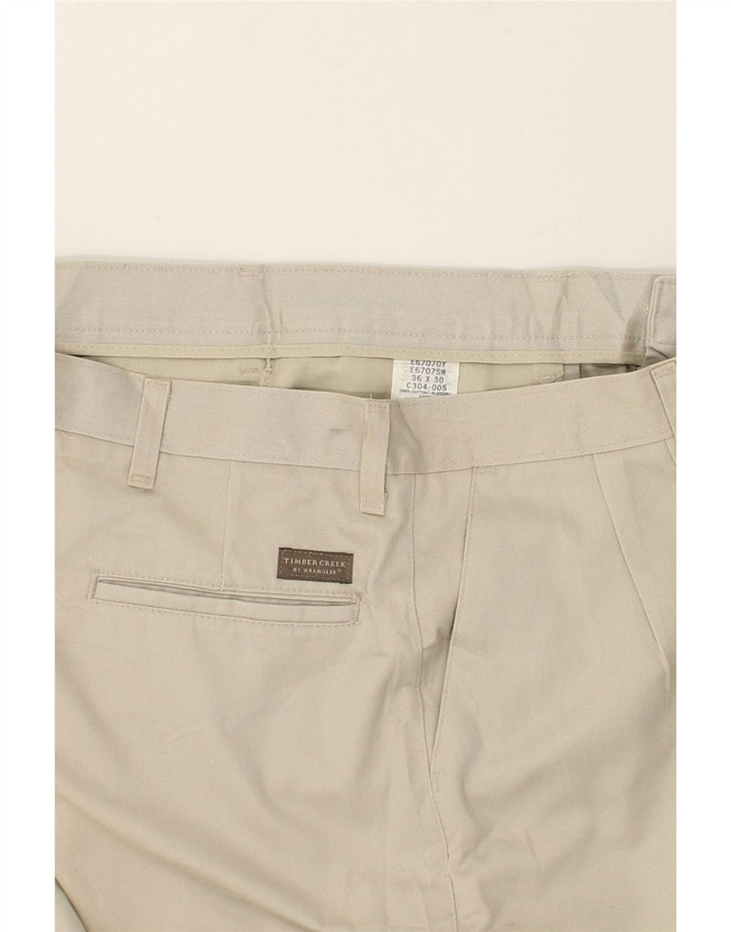 WRANGLER Mens Pegged Chino Trousers W36 L30 Beige Cotton | Vintage Wrangler | Thrift | Second-Hand Wrangler | Used Clothing | Messina Hembry 