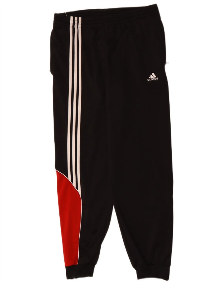 Adidas Mens Tracksuit Trousers Joggers UK 40/42 Medium Black Polyester