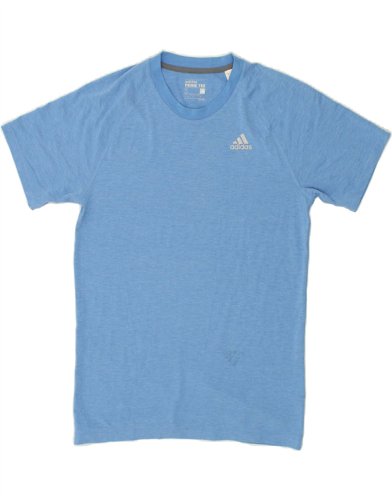 ADIDAS Mens Prime Tee T-Shirt Top Small Blue Polyester | Vintage Adidas | Thrift | Second-Hand Adidas | Used Clothing | Messina Hembry 