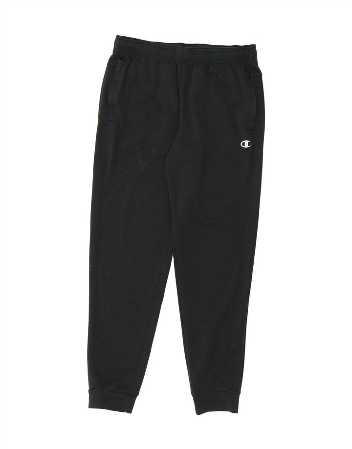 CHAMPION Mens Tracksuit Trousers Joggers Medium Black Polyester Vintage Champion and Second-Hand Champion from Messina Hembry 