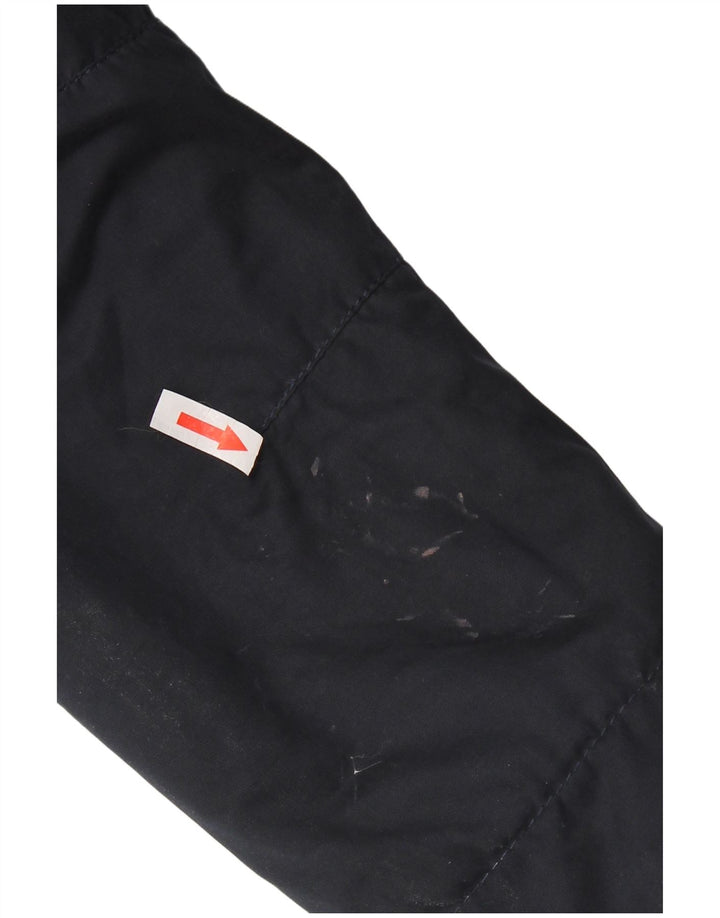 Superdry Mens Hooded Sherpa Parka Jacket UK 38 Medium Navy Blue Polyester