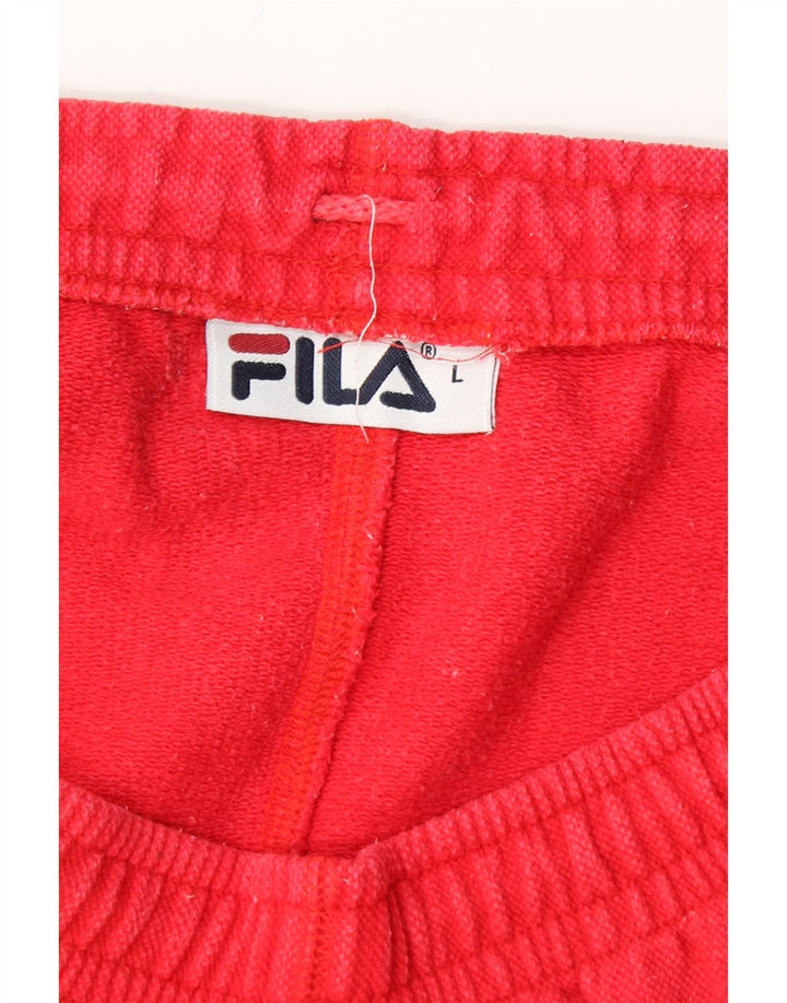 FILA Mens Sport Shorts Large  Red Vintage Fila and Second-Hand Fila from Messina Hembry 