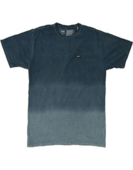 VANS Mens Classic Fit T-Shirt Top Medium Blue Colourblock