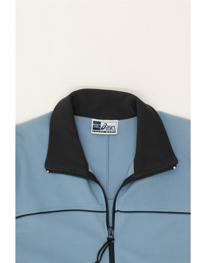 ASICS Womens Tracksuit Top Jacket UK 18 XL Blue Polyester Vintage Asics and Second-Hand Asics from Messina Hembry 