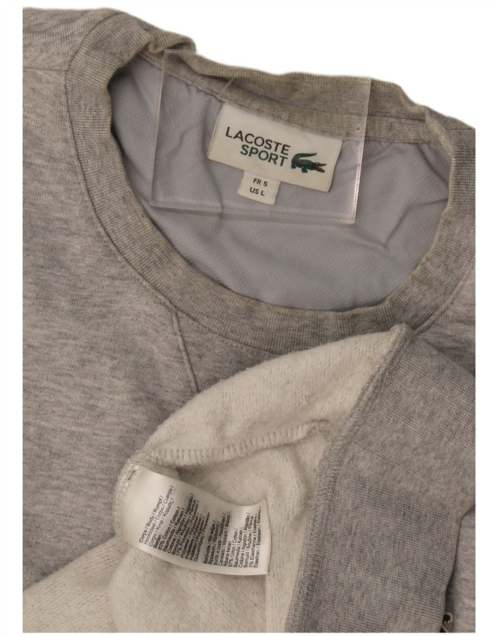 Lacoste Mens Sweatshirt Jumper Size 5 Large Grey Cotton