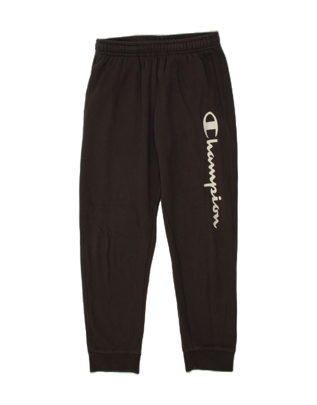 CHAMPION Womens Graphic Tracksuit Trousers Joggers UK 12 Medium Grey Vintage Champion and Second-Hand Champion from Messina Hembry 