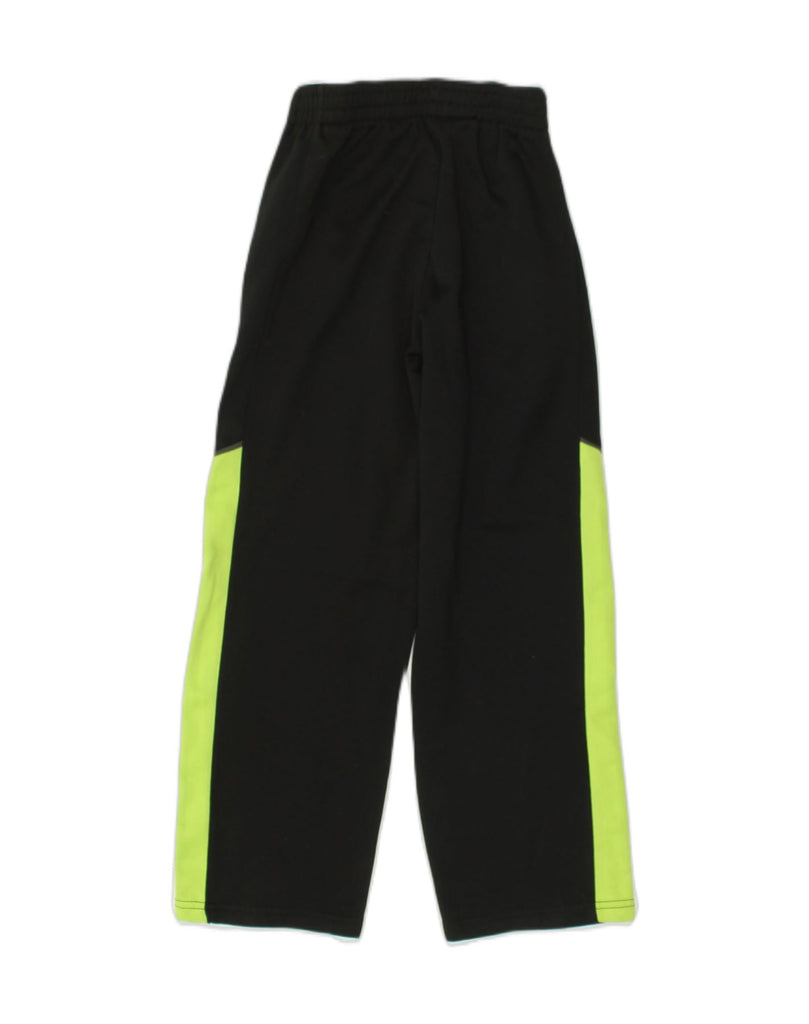 CHAMPION Boys Tracksuit Trousers 7-8 Years Black Colourblock Polyester | Vintage Champion | Thrift | Second-Hand Champion | Used Clothing | Messina Hembry 