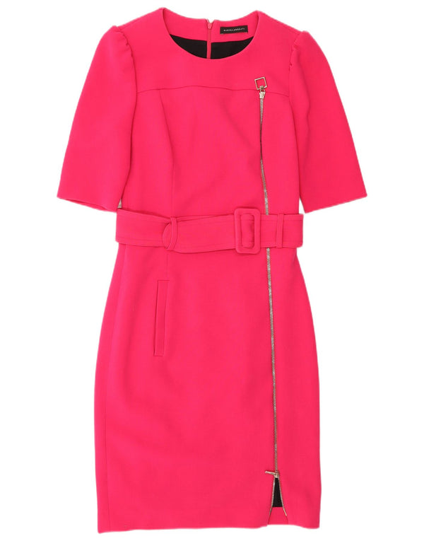Mariella Rosati Womens Sheath Dress UK 8 Small Pink Viscose