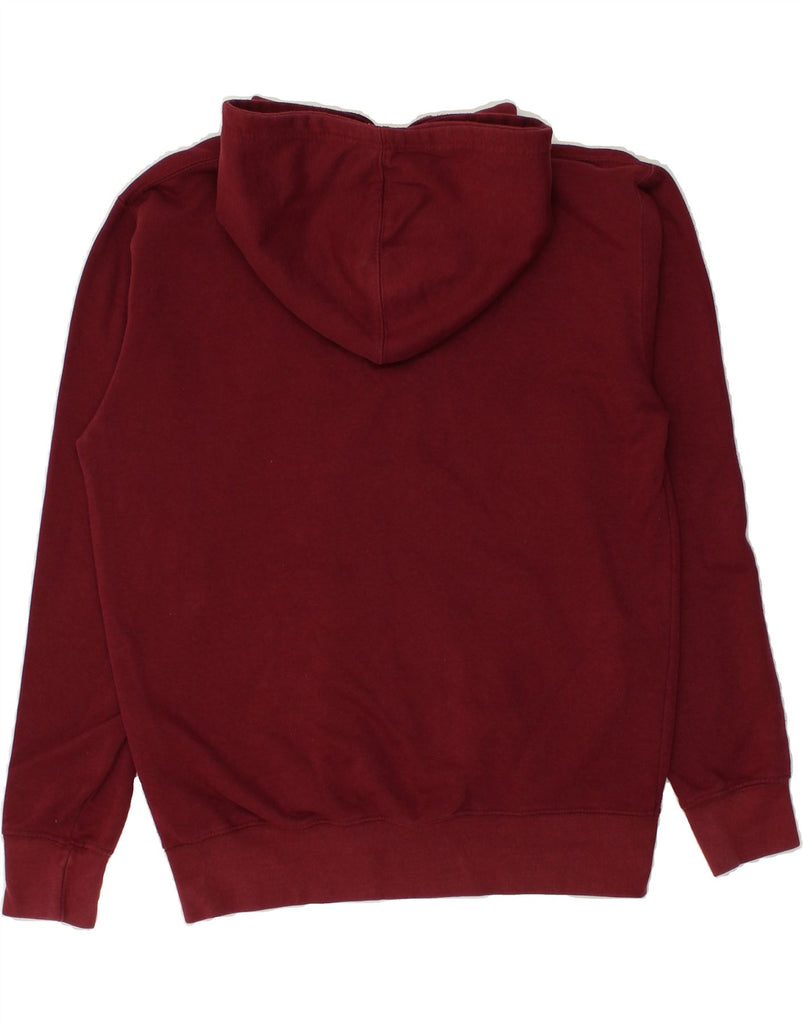 PULL & BEAR Mens Graphic Hoodie Jumper Large Burgundy Cotton | Vintage Pull & Bear | Thrift | Second-Hand Pull & Bear | Used Clothing | Messina Hembry 