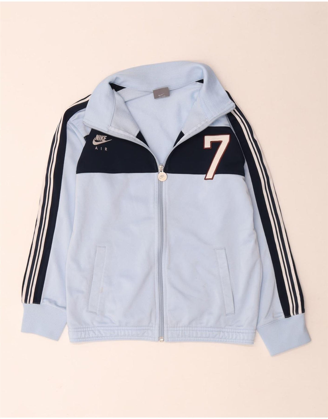 Nike Boys Graphic Tracksuit Top Jacket 10-11 Years Medium Blue Colourblock