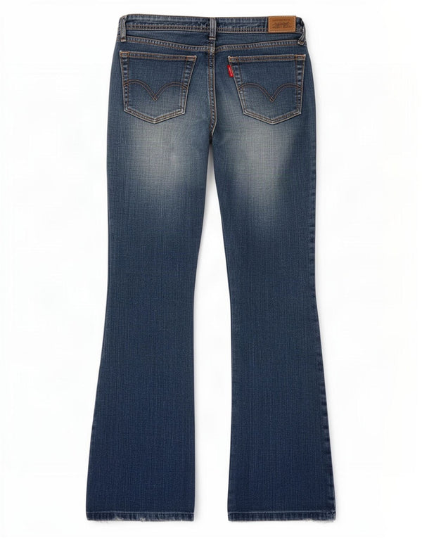 Levi's Womens 518 Super Low Bootcut Jeans US 13 Large W34 L31 Blue Cotton