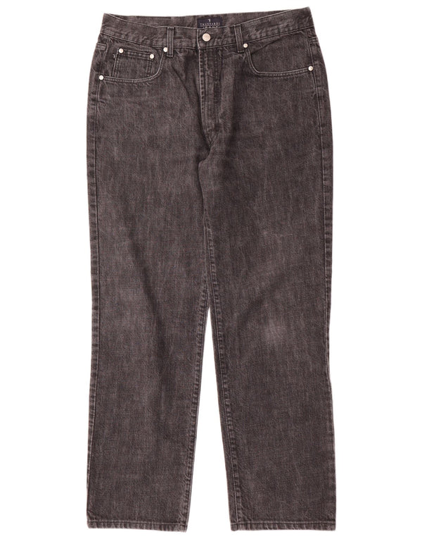 Trussardi Mens Straight Jeans W36 L32 Grey Cotton