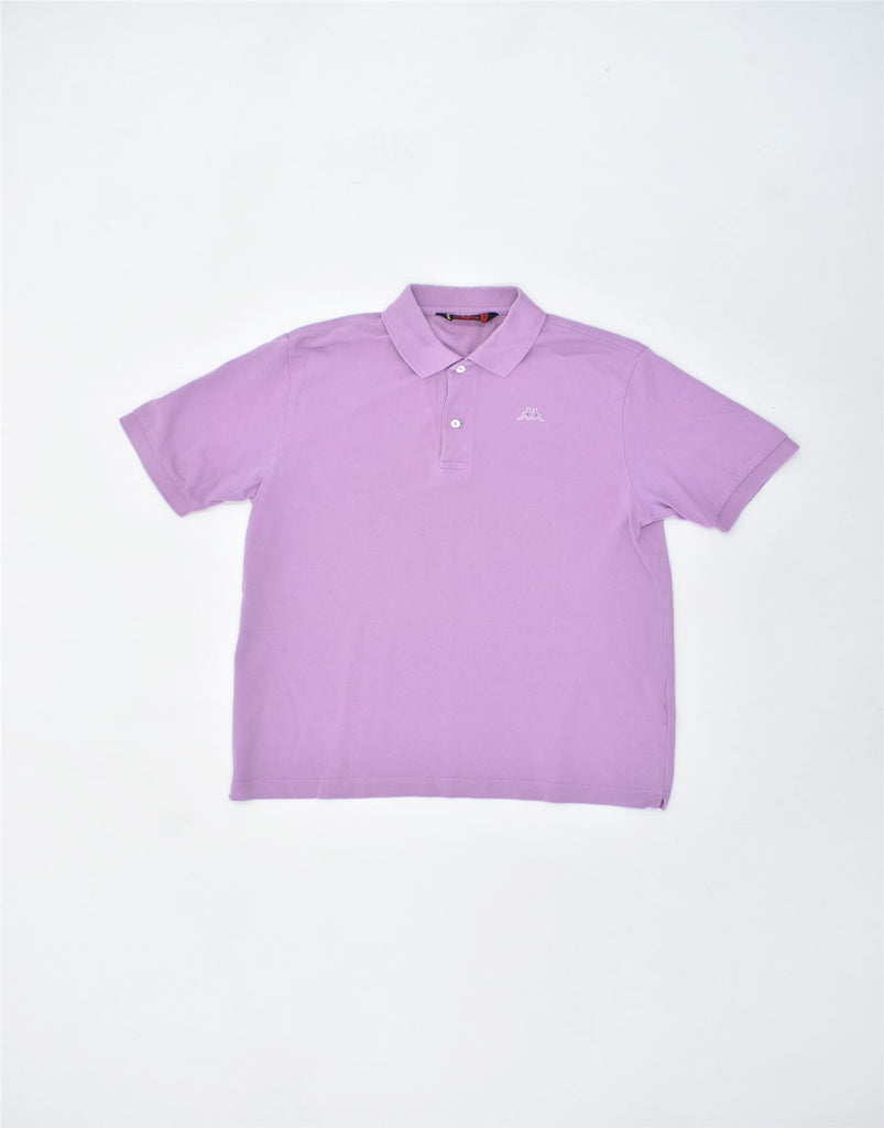 KAPPA Mens Polo Shirt Medium Purple Cotton | Vintage | Thrift | Second-Hand | Used Clothing | Messina Hembry 