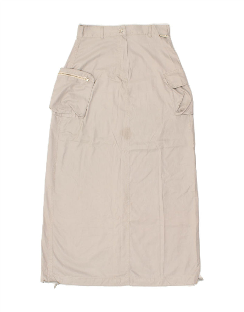 DKNY Womens High Waist Cargo Skirt UK 16 Large W26 Grey Polyester | Vintage Dkny | Thrift | Second-Hand Dkny | Used Clothing | Messina Hembry 