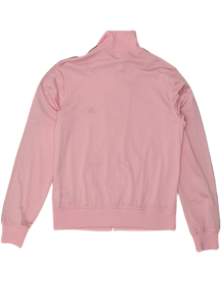 Adidas Womens Tracksuit Top Jacket UK 16 Large Pink Polyester