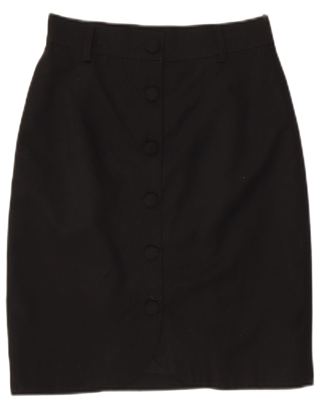 Vintage Womens Pencil Skirt Small W26  Black Polyester