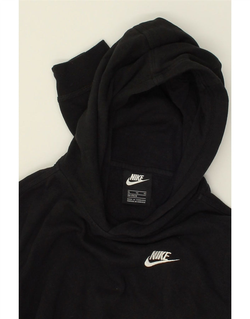 NIKE Boys Hoodie Jumper 13-14 Years XL Black Cotton | Vintage Nike | Thrift | Second-Hand Nike | Used Clothing | Messina Hembry 