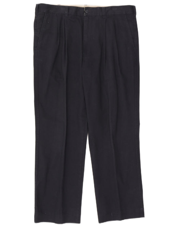 Marks & Spencer Mens Blue Harbour Pegged Chino Trousers W38 L31 Navy Blue