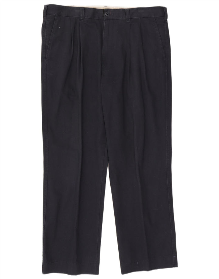 Marks & Spencer Mens Blue Harbour Pegged Chino Trousers W38 L31 Navy Blue