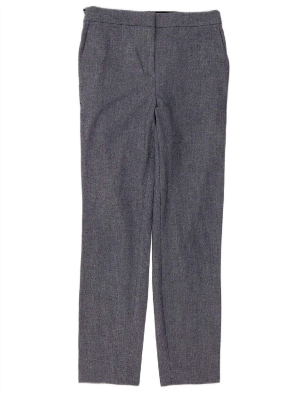 Zara Womens Slim Chino Trousers Small W26 L27 Grey Striped Polyester