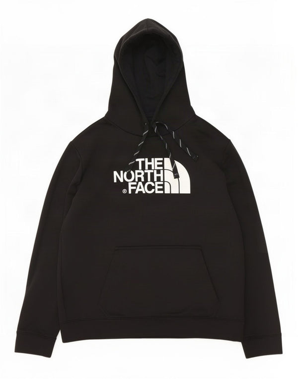 The North Face Mens Graphic Hoodie Jumper Large Black Polyester