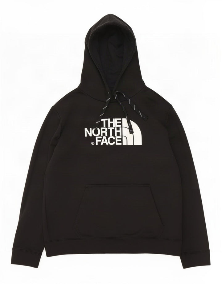 The North Face Mens Graphic Hoodie Jumper Large Black Polyester