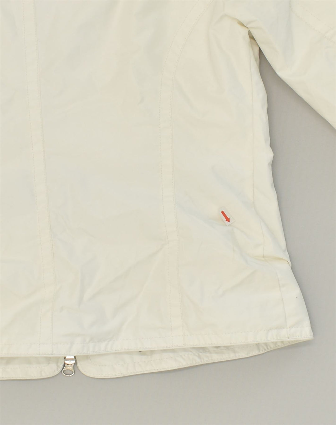 MARINA YACHTING Womens Rain Jacket IT 42 Medium White Polyester | Vintage Marina Yachting | Thrift | Second-Hand Marina Yachting | Used Clothing | Messina Hembry 