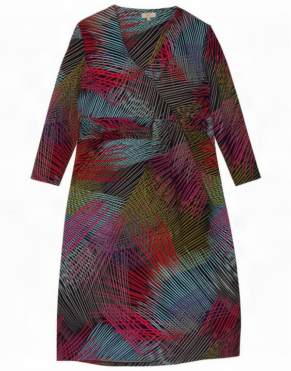 CC Womens Abstract Pattern Sheath Dress UK 14 Medium Multicoloured